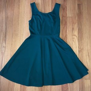 Green Bow back Dress